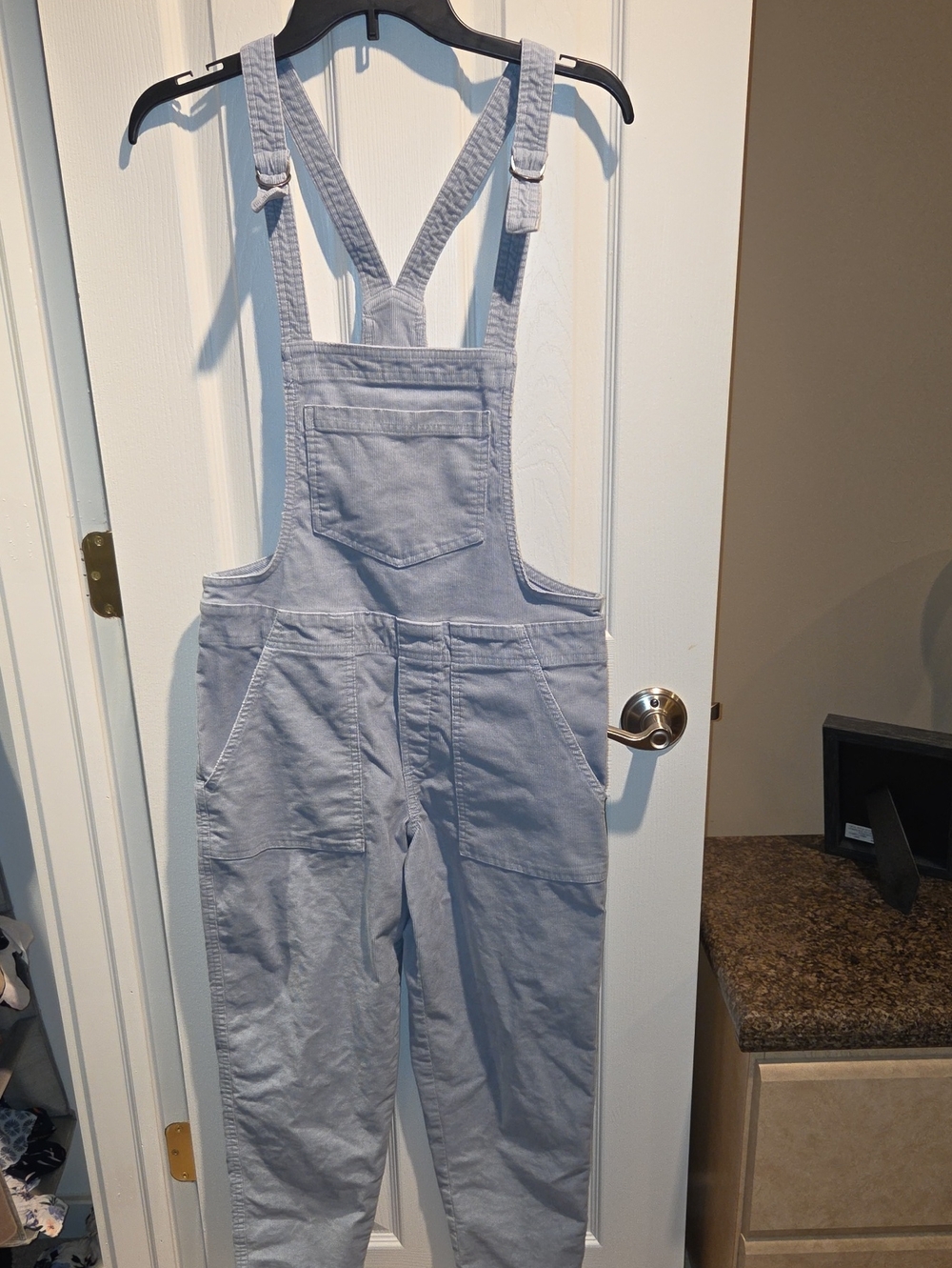 aerie Light Blue Corduroy Overalls
